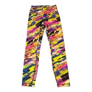 Lululemon Leggings Women's 6 Wunder Train Abstract Print High Rise Activewear